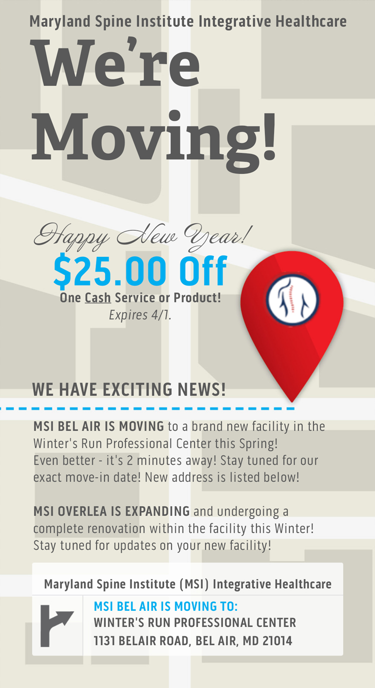 Maryland-Spine-Institute-Moving-Announcement MSI Integrative Healthcare Moving Announcement