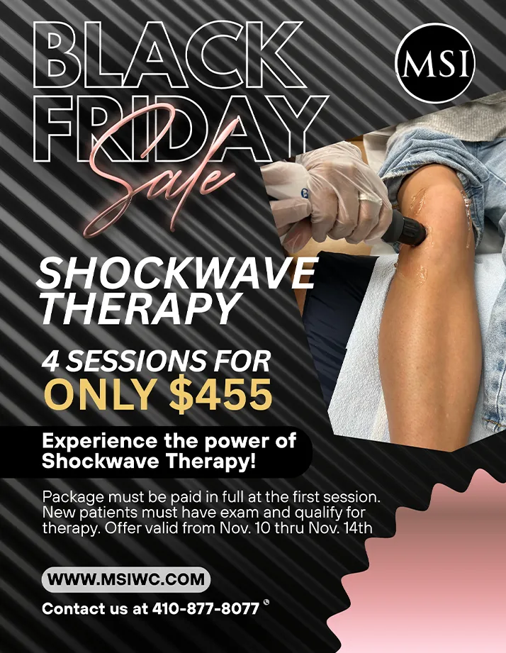 Chiropractic Overlea MD Black Friday Special Shockwave Therapy